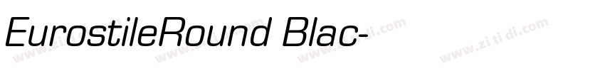 EurostileRound Blac字体转换